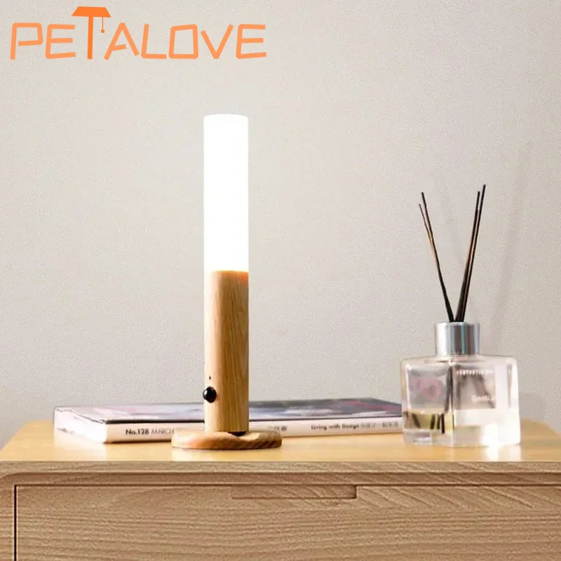 Wood Style Rechargeable Wall Light