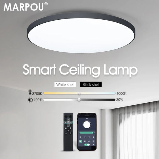 Circular Style Plafon With Remote Control Ceiling Light