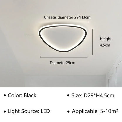 Slim Organic Ceiling Light