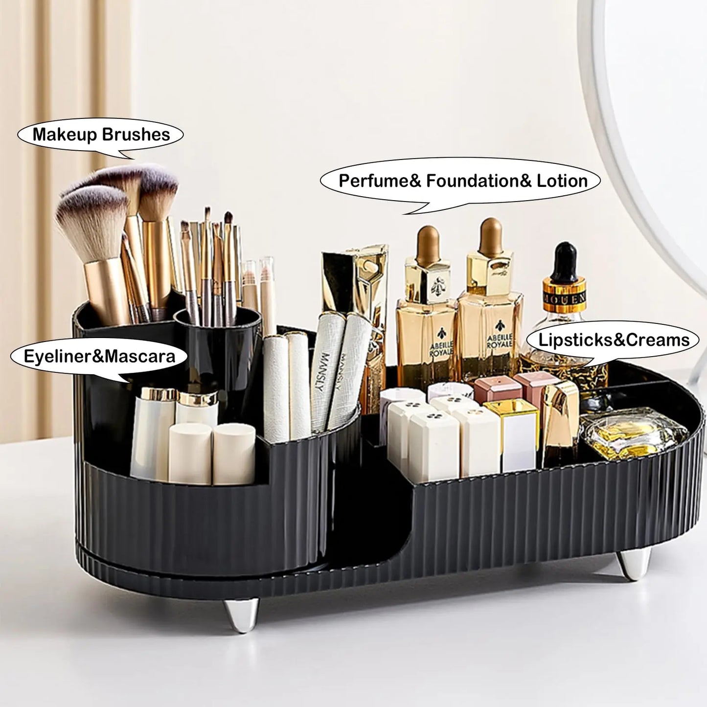 360 Rotating Makeup Organizer