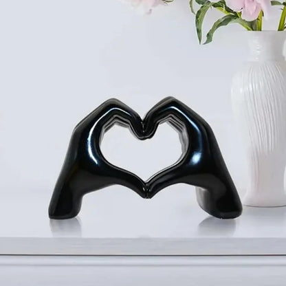 Resin Love Gesture Statues Sculptures Desktop Ornament