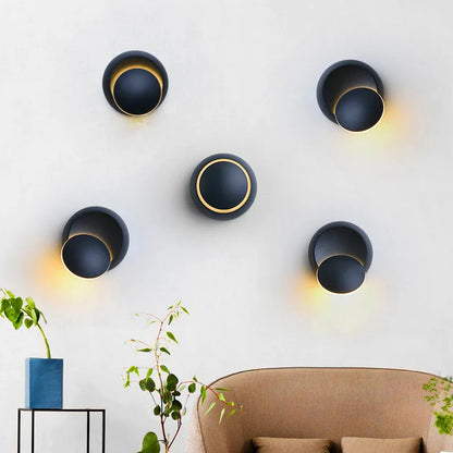 360 degree modern wall light