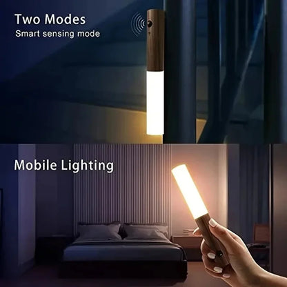 Wood Style Rechargeable Wall Light