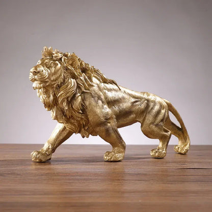 Golden Lion Sculpture