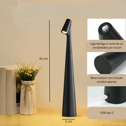 Inclined Rechargeable Table Lamp